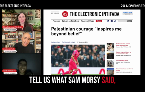 Thumbnail image of a video tagged with Electronic Intifada